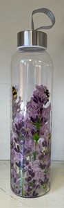 Glass Water Bottle - Bee