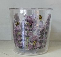 Bee & Lavender Glass Beverage Cup